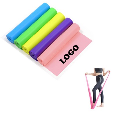 Yoga Exercise Bands 1.5M High Elastic Stretch Long Flat Resistance Band for Fitness