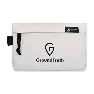 Renew Recycled rPET Zippered Pouch - AWARE™ - Cream