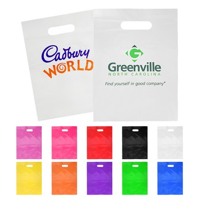 Reinforced Die Cut Fold-Over Handle Bag(12"x16")