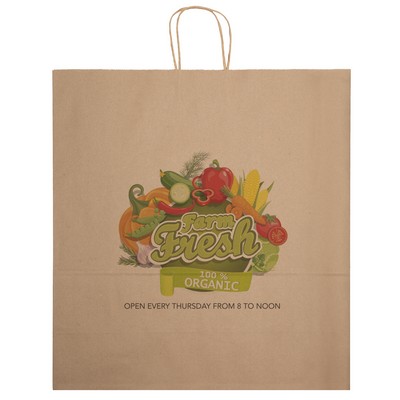 Eco Duke - Kraft-Brown Shopper - Chromatic (18" x 7" x 18 3/4")