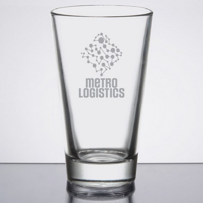 Laser Engraved Libbey® Restaurant Basics 18 oz. Rim Tempered Mixing Glass