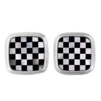 Jilco Inc. Onyx & Mother of Pearl Cuff Links