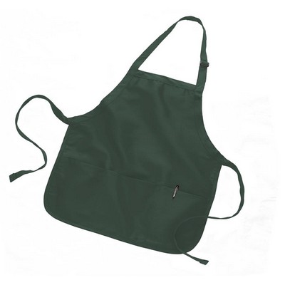 Medium Length Apron with Pouch