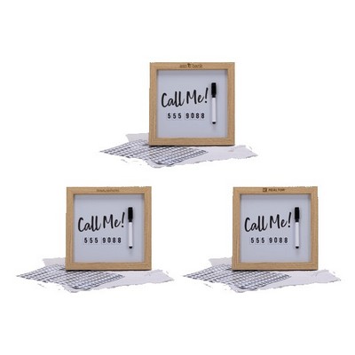 Magnetic Letter White Board with Wood Frame