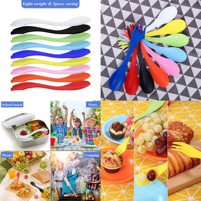 Camping Tritan Sporks Plastic 3" 1 Spoon Fork and Knife