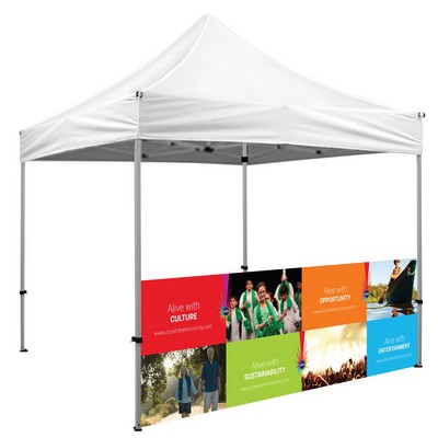 120" w x 36"h Half Wall - Full Color Dye Sublimated