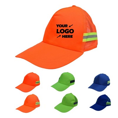 Safety Reflective Mesh Back Cap