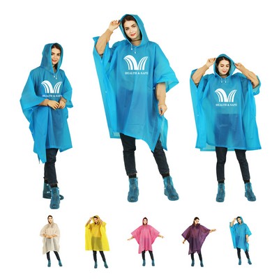 Portable EVA Raincoats for Adults Waterproof Poncho