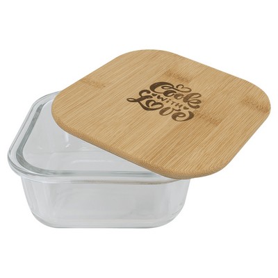 Glass Container with Bamboo Lid