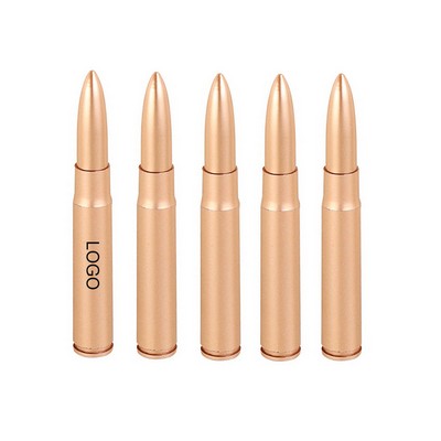 Mini Novelty ABS Plastic Twist Action Rose Gold Bullet Shaped Ballpoint Pen