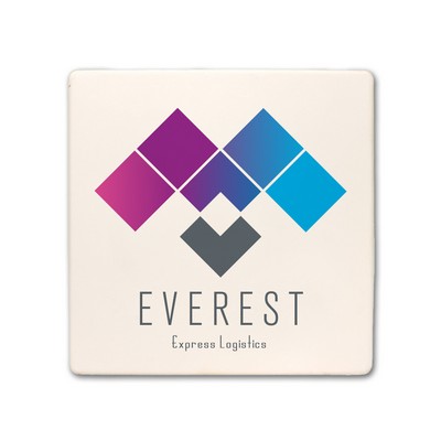 CoasterStone Square Absorbent Stone Coaster - Single (4")-Bulk