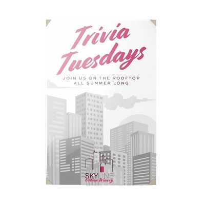 Custom Spot Color Tag Stock w/Overlamination (29 to 41 Square Inches)