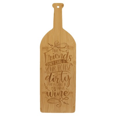Bamboo Wine Bottle Cutting Board