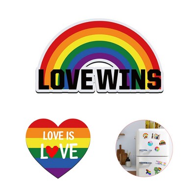 Custom Rainbow Pride Fridge Magnets