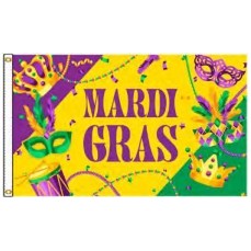 Mardi Gras Boutique Flag (3'x5')