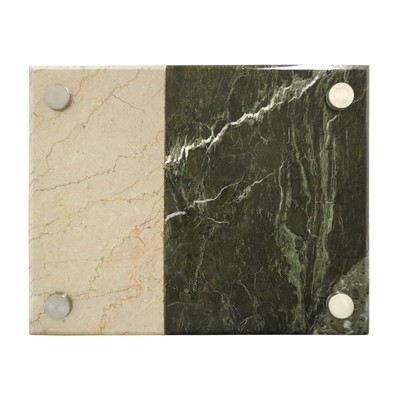 Botticino Beige/Jade Leaf Green Marble Sign (10"x?"x5")