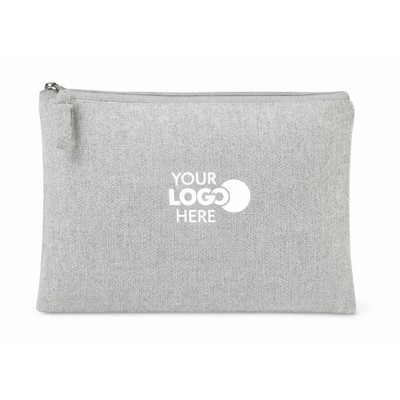 Recycled Cotton Zippered Pouch