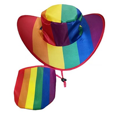 Outdoor Foldable Cowboy Hat with Pouch