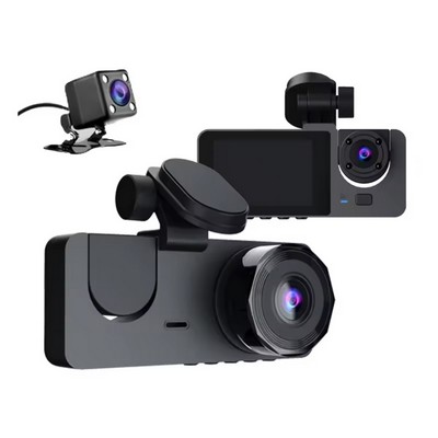 Dashcam W/ 3 Camera Views