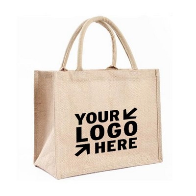 Jute Grocery Tote Bag