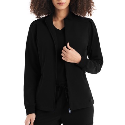 White Cross - CRFT - Women's Two-Pocket Mock Neck Zip-Front Jacket