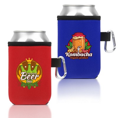 12oz Can Cooler With Carabiner