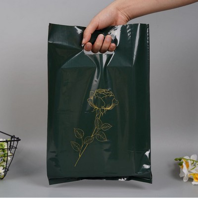 5.9"x11.8" 2.4mil Merchandise Bags W/ Die Cut Handle for Boutique Bag Shopping Clothes Packaging Bag