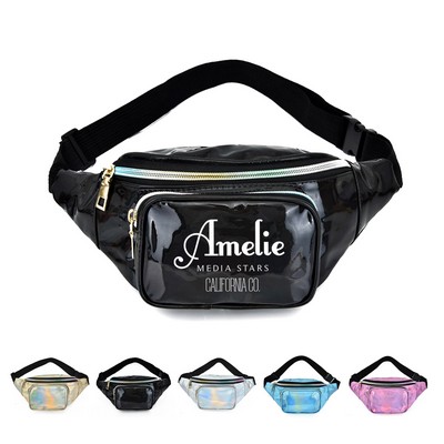 Water-Resistant Shiny Fanny Pack