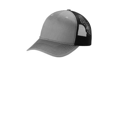Port Authority C115 Snapback Five-Panel Structured Trucker Hat with Patch of Choice