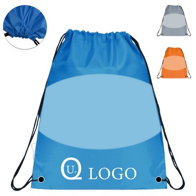 13.39 x 15.75" Oxford Fabric Drawstring Backpack