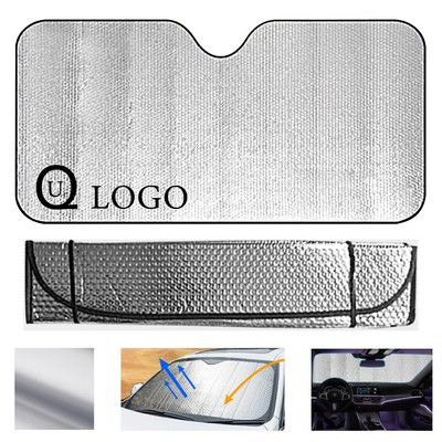 55.11 X 27.55" Aluminum Foil Car Front Sun Shade
