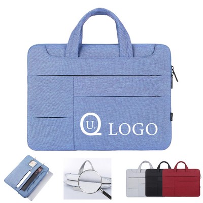 Business Laptop Briefcase w/ 4 Front Pockets