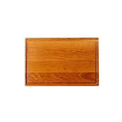 Cherry cutting board with juice groove 16x10-1/2x3/4