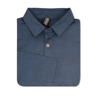 Gamer Long Sleeve Polo - Navy Heather [A]