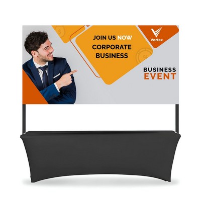 Table Top Banner - Back Wall Display Package, Single Sided (4.2' x 3.25ft)
