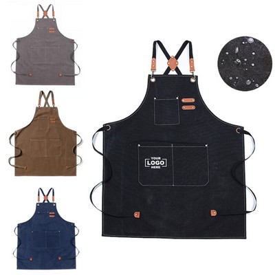 Heavy-Duty Canvas Chef Apron with Pockets