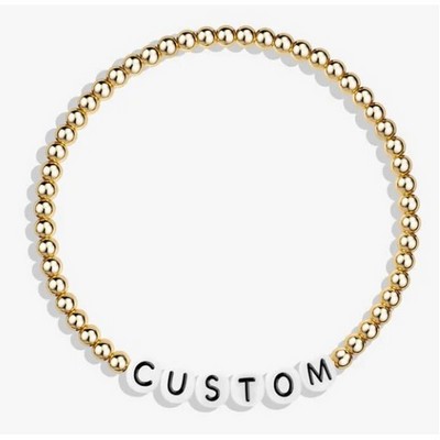 CUSTOM Beaded Bracelets Beads Size 4 MM Dia. #14