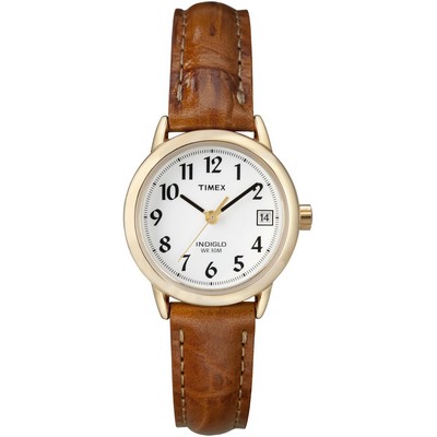 Timex® Easy Reader Watch w/Brown Leather Strap