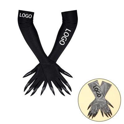 1 Pair Halloween Costume Props Cat & Wolf Claw Gloves 16 1/2"x4"