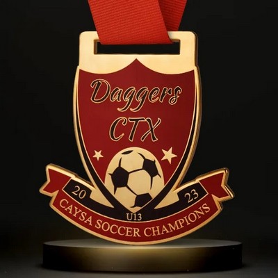 1.75" High Quality Die Cast Cloisonne Medals