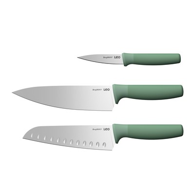 BergHoff Leo Forest 3Pc Recycled Advanced Knife Set