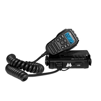 Midland Micro Mobile 15W Gmrs 2-Way Radio W/ Integrated Microphone