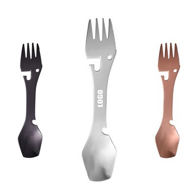 2" 1 Dual Heads Fork w/Square Spoon