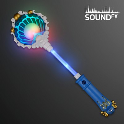 Blinky Pearl Seashell Toy Wand with Music - BLANK