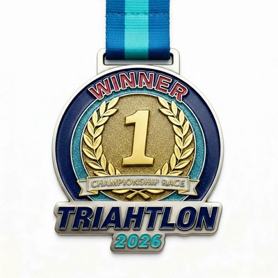 Soft Enamel Single Sided Medal