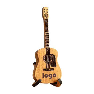 Wooden Acoustic Guitar Pick Box