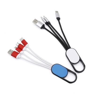 Light up 3-in-1 Charging Cable with Carabiner