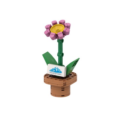 Large Daisy Flower Pot Toy Brick Kit