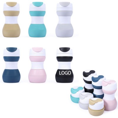 17oz Travel Silicone Collapsible Water Bottles