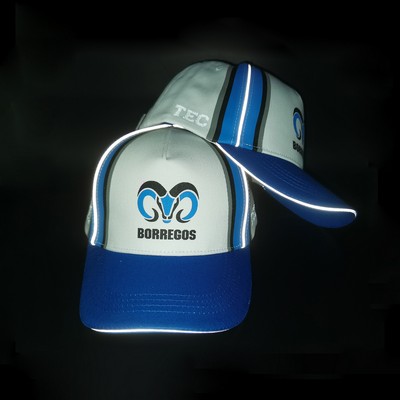 5-Panel Safety Reflective Cap w/ Custom Imprint